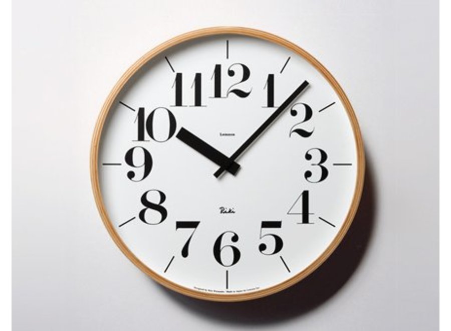 RIKI wall clock combines beatiful design with excellent readability