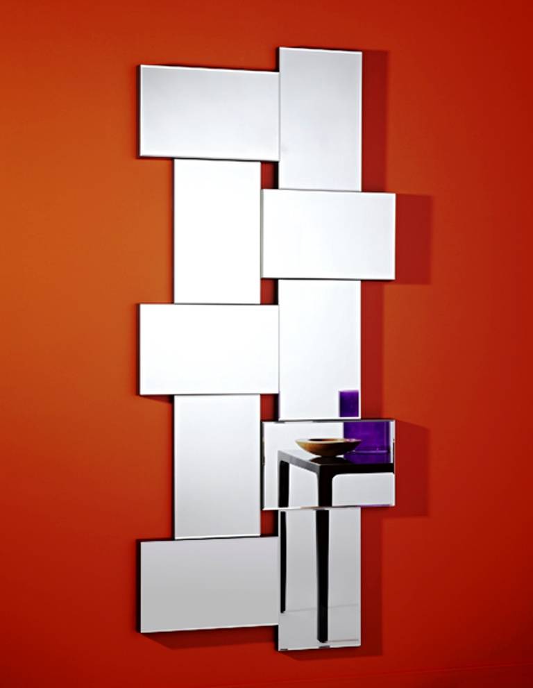Sprong Katholiek Bedrog Bijzondere moderne spiegel 'Criss Cross' van Deknudt - Wilhelmina Designs