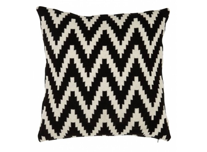Kissen Chevron Black 50 cm