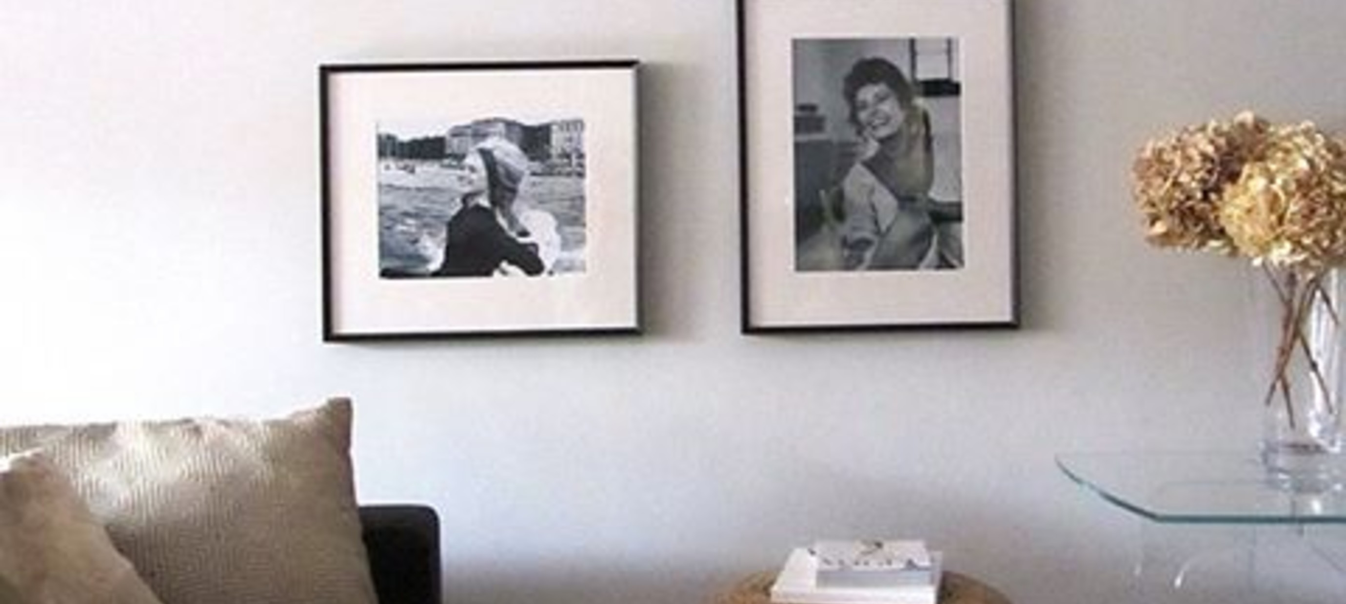 Celebrity pictures as wall decor