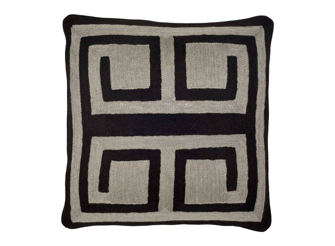 Cushion Bliss Black & Grey