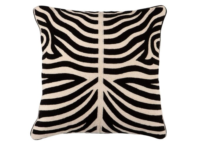 Zebra Black Cushion