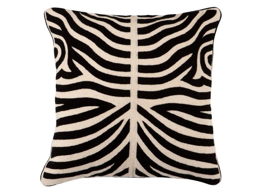 Cushion Zebra Black