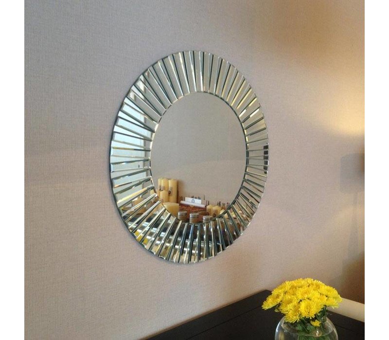 ronde design spiegel 'Sunny' 80 cm - Wilhelmina Designs