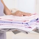 Hand ironing shirt + folding