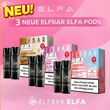 Elf Bar Elfa 3 neue Pods Geschmacksrichtungen jetzt verfügbar