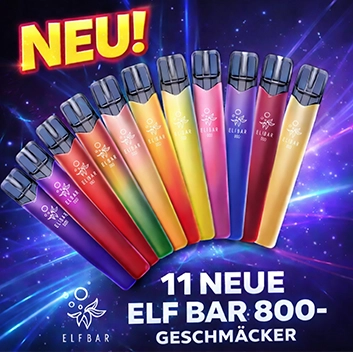Elf Bar 800 11 neue Geschmacksrichtungen frisch im Sortiment