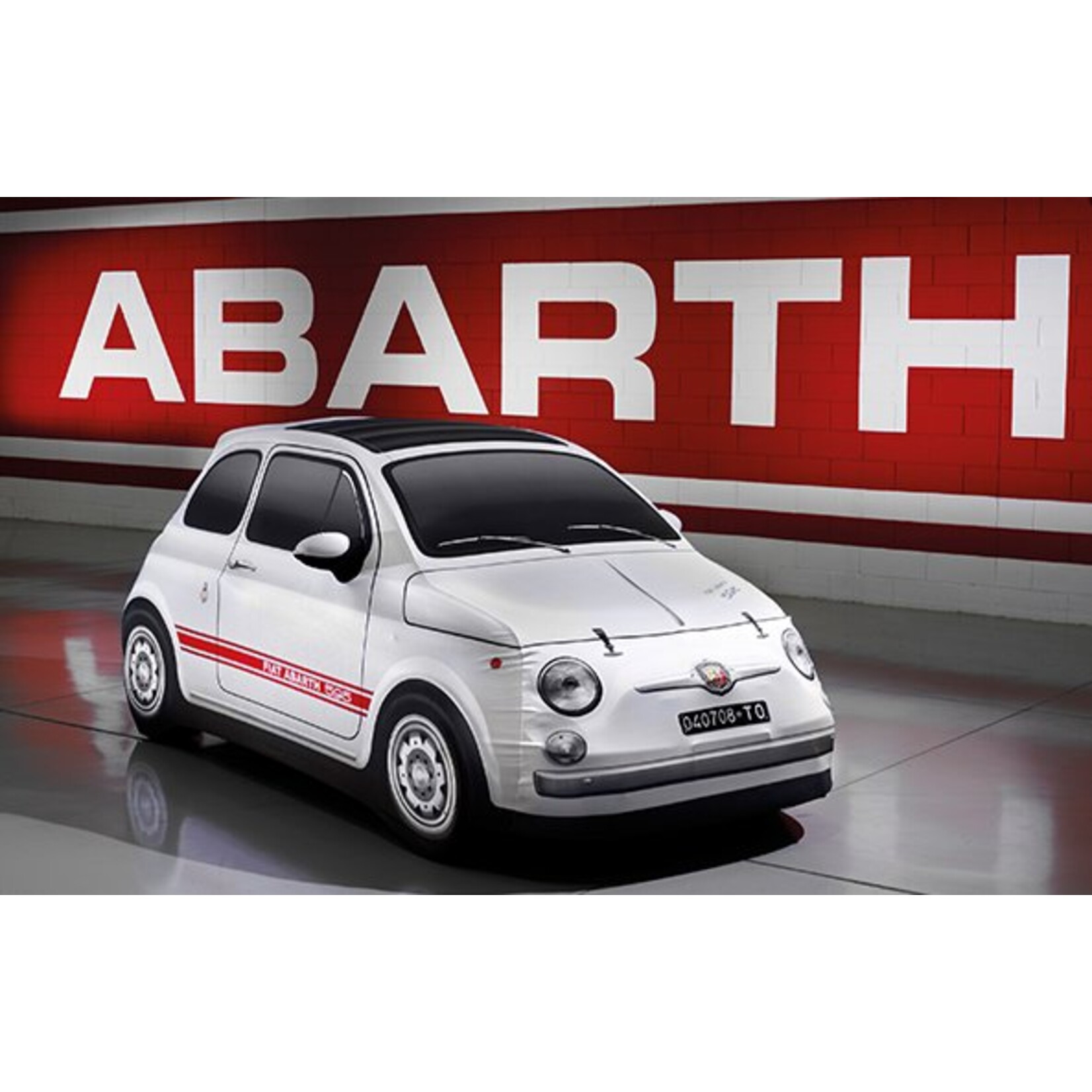 Car cover 'vintage' voor de Abarth