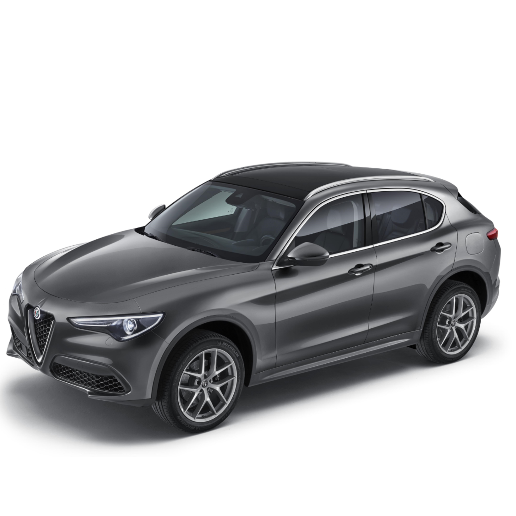 Alfa Romeo Stelvio roofrails zilver - glazen dak