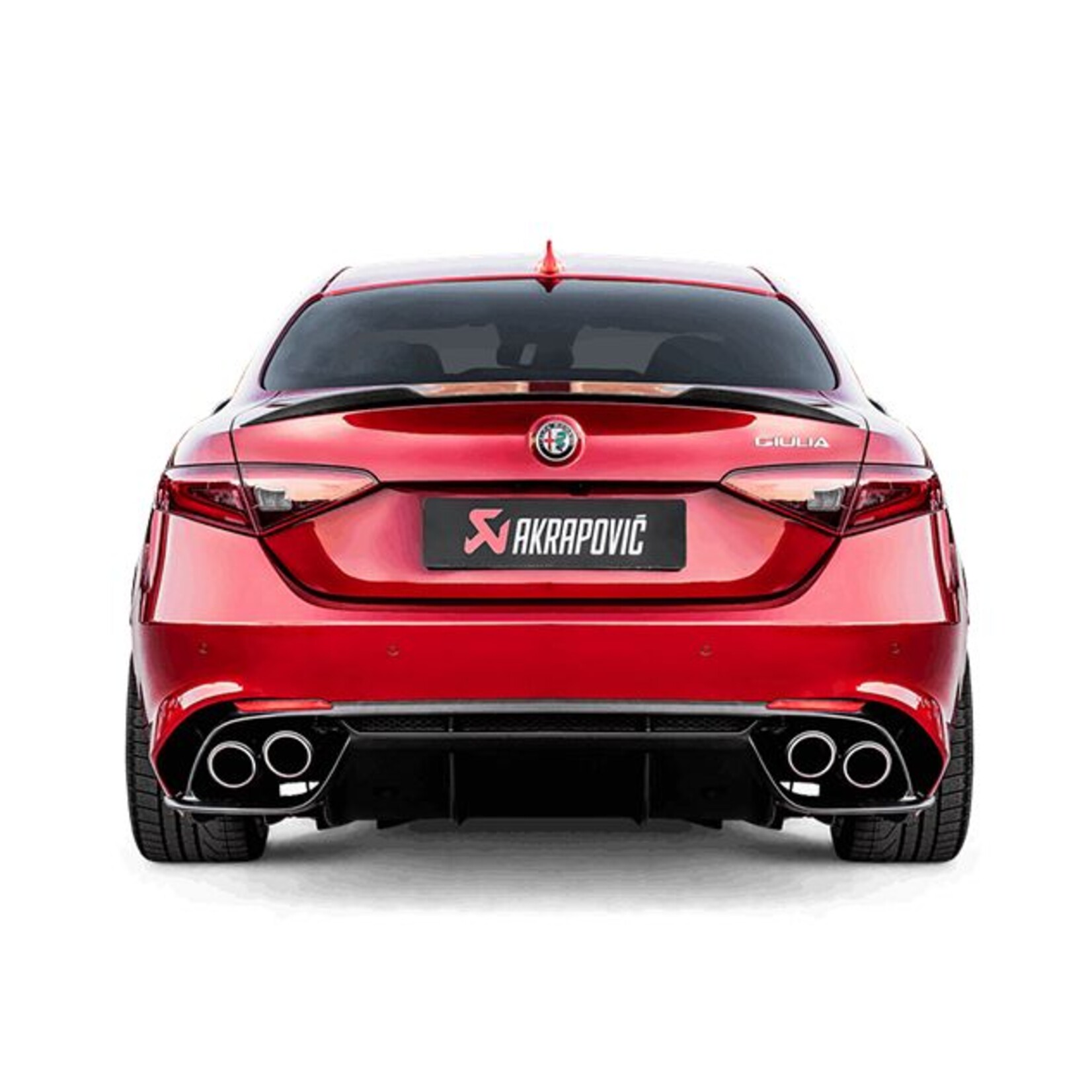 Giulia Quadrifoglio Akrapovic titanium einddemper - Copy