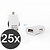 25x USB Car Charger 5V/1A