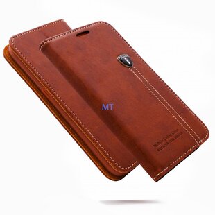 Natural Leather Book Case Galaxy Note5