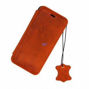 MT Natural Leather Book Case I-Phone 6 Plus