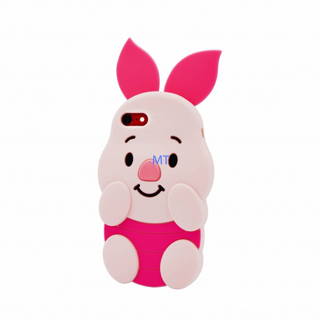 Bear&Piglet 3D Silicone Case I-Phone 7 Plus, foto 2 van 2