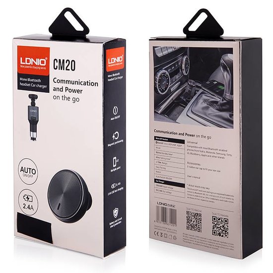 LDNIO CM20 Mono Bluetooth/Headset Car Charger