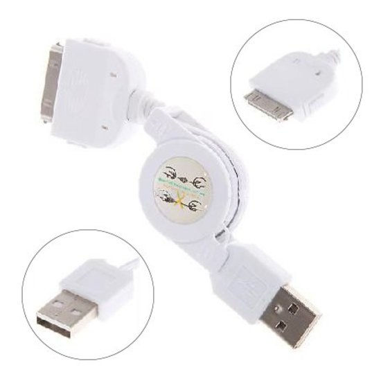 Rekbaar USB Kabel I-Phone 4/4S