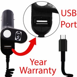 M-T Fast Car Charger With USB For Micro