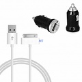 2 In 1 USB Power Car Adapter For I-Phone 4S