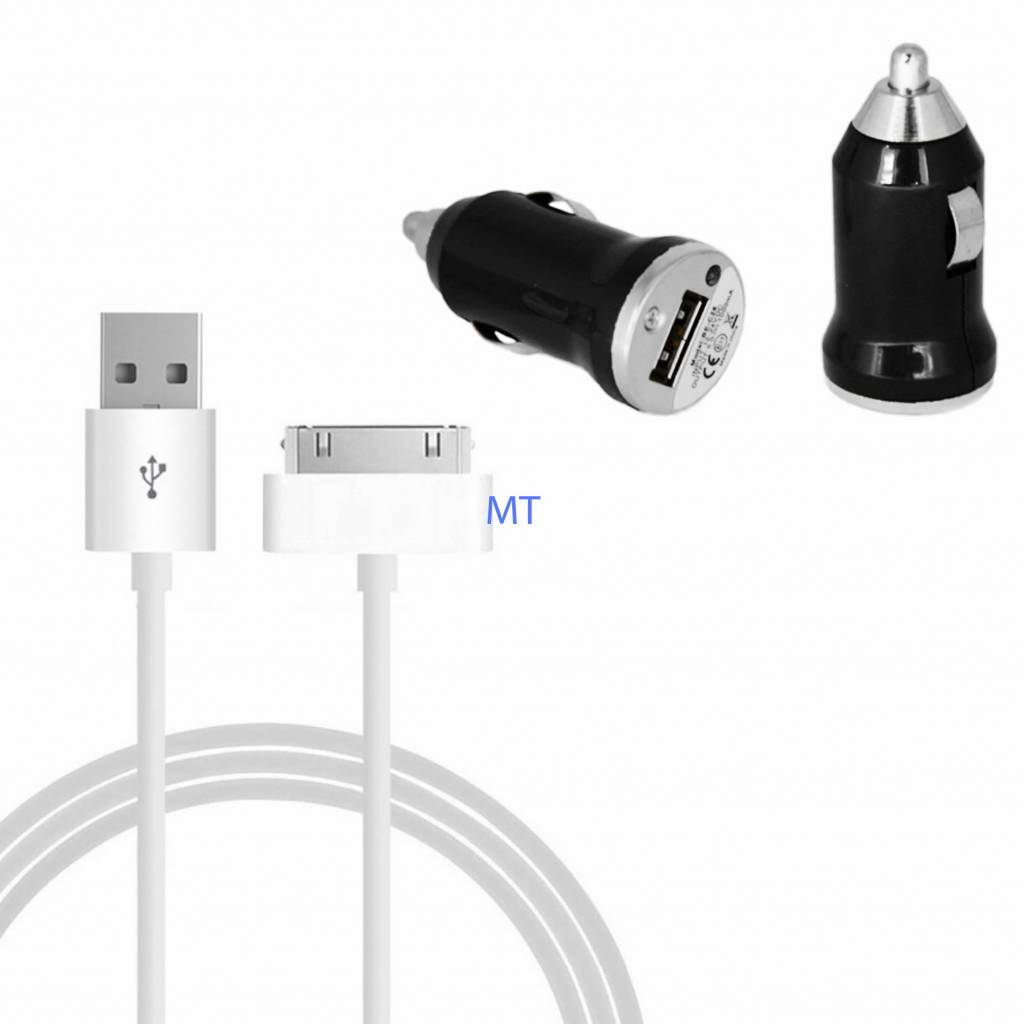 2 In 1 USB Power Car Adapter For I-Phone 4S, foto 2 van 3