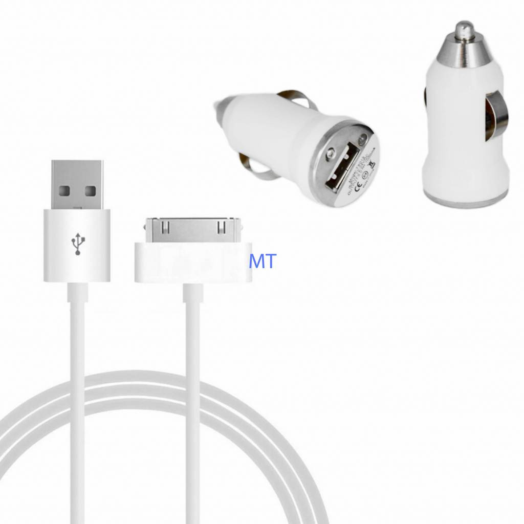 2 In 1 USB Power Car Adapter For I-Phone 4S, foto 3 van 3