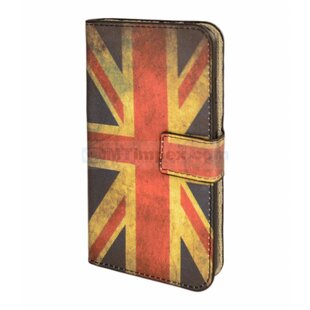 Book Case Flag UK For I-Phone 4G