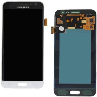 LCD Samsung Galaxy J3 2016 SM-J320F GH97-18414C Zwart Service Pack