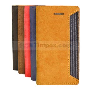 Suede Leather Book I-Phone 6 Plus