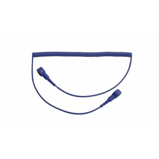 Premium Coil cord dark blue 1,8m 10mm snaps both ends KS-57093