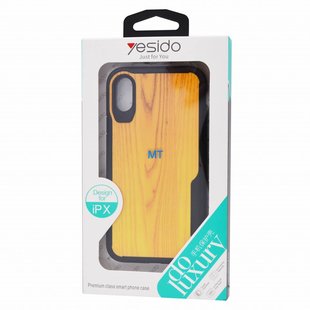 Yesido Wood look Anti Shock Case I-Phone Xs