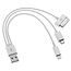 3 IN 1 USB Lightning & Micro & 30 Pin Cable