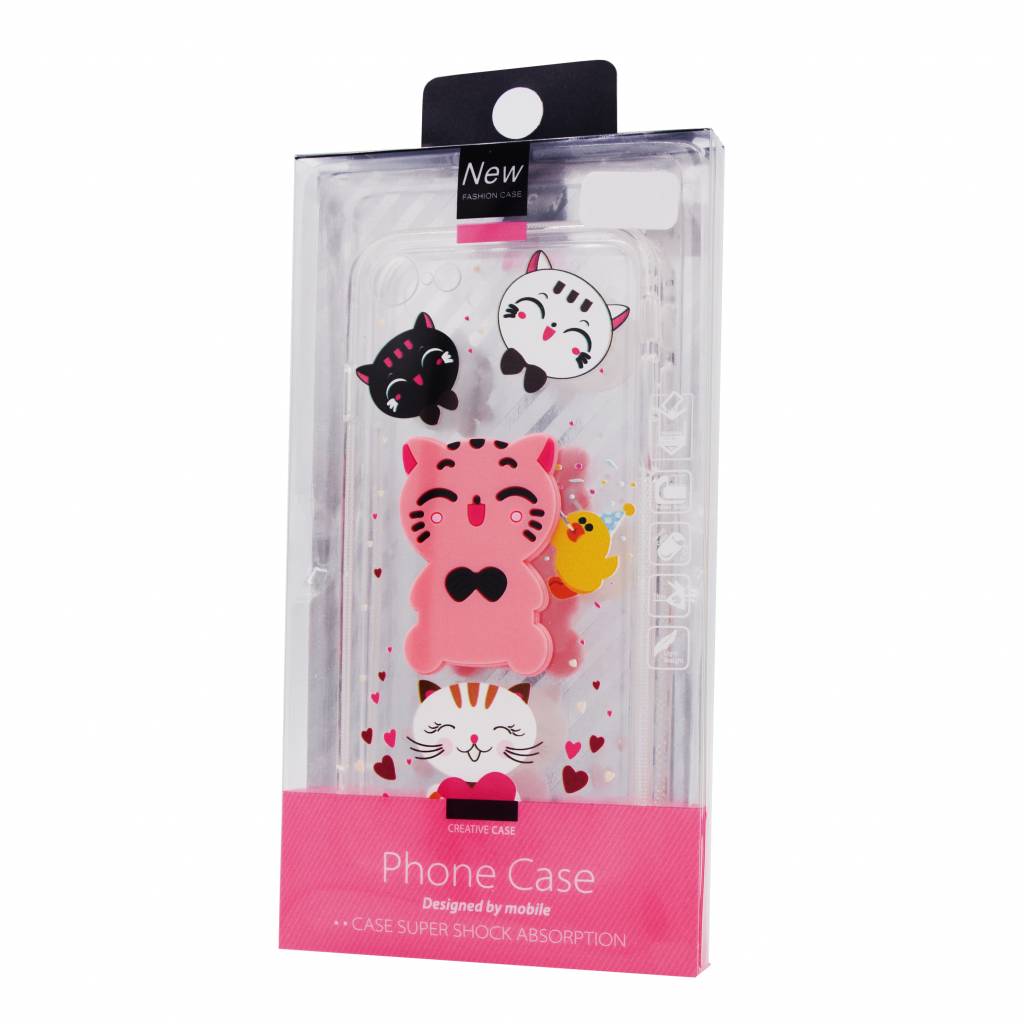 3D Kitty Silicone Case Galaxy S8, foto 2 van 3