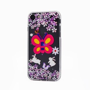 3D Butterfly Silicone Case Galaxy S8