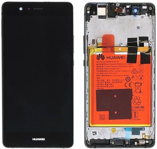 geleidelijk Zonder twijfel efficiëntie LCD + Frame & Small Parts Huawei Ascend P9 lite 02350TRB Black | MTimpex.com
