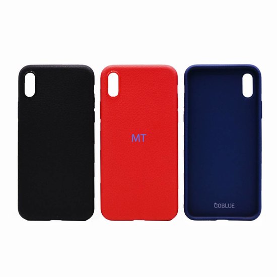 COBLUE 2 in 1 Glass Leather Case I-Phone X/Xs