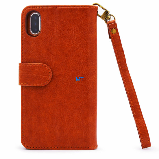 2 in 1 Leather Pelle Wallet Case For I-Phone XS MAX
