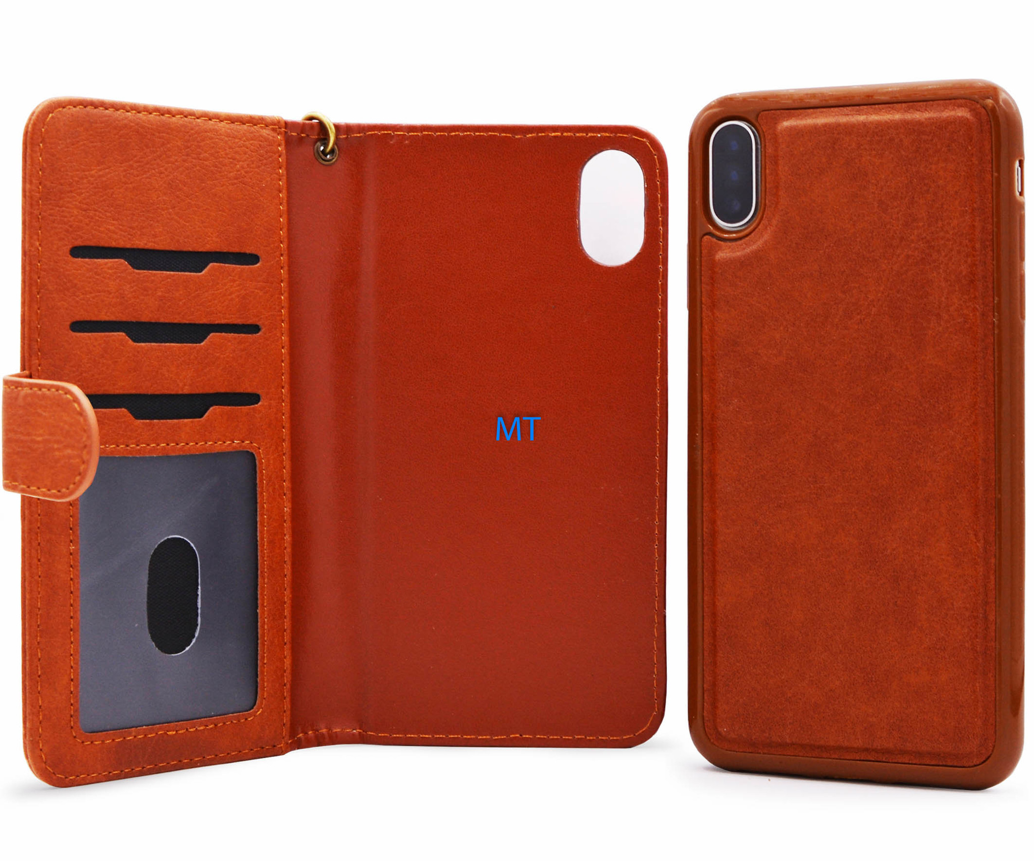2 in 1 Leather Pelle Wallet Case Ascend P20 Plus, foto 6 van 6