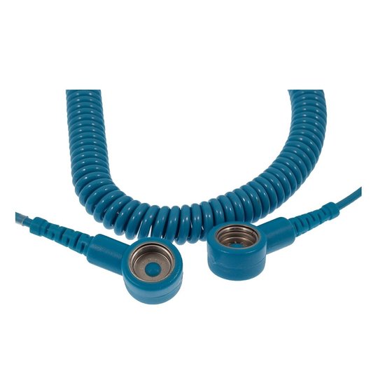 Killstat Blue Coil Cord 10mm drukknop  KS-57086