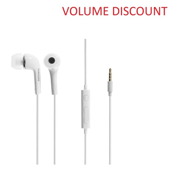 White Stereo Headset Samsung EHS64AVFWE 
