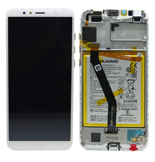 LCD With Frame & Battery Huawei Y6 2018 02351WLK White  Service Pack