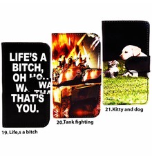 Print Bookcase Galaxy S6  Kitty and Dog