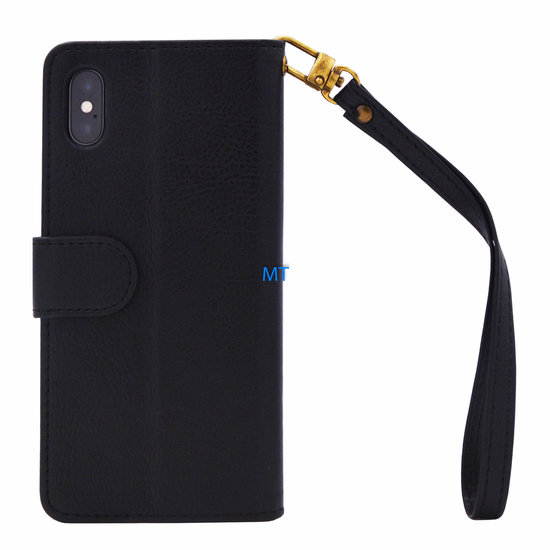 Zip Slim Fit Book Case For I-Phone XS