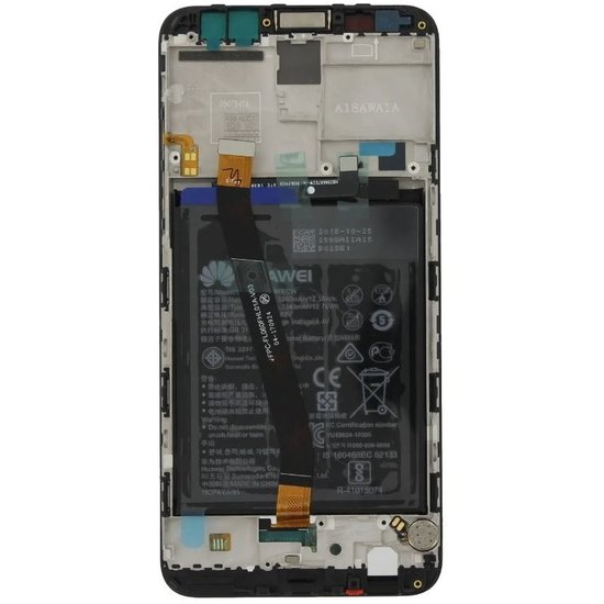 LCD With Frame & Battery Huawei Mate 10 Black 02351QAH Service Pack