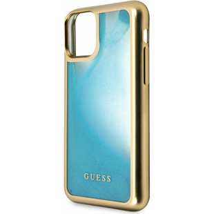 Guess For I-Phone 11 Pro 5.8''  Liquid Glitter Hard Case Glow GUHCN58GLTRBL