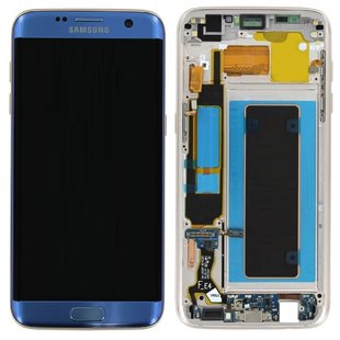 LCD Samsung Galaxy S7 Edge G935F GH97-18533G Blue Service Pack