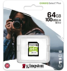 SDS2 64GB Kingston Canvas Select Plus for HD and 4K Video Cameras