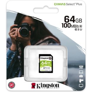 SDS2 64GB Kingston Canvas Select Plus for HD and 4K Video Cameras