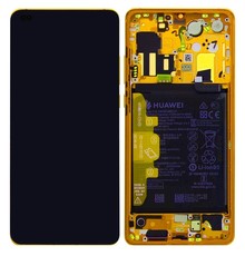 LCD With Frame Huawei incl Battery P40 Gold 02353MFV Service Pack