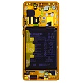 LCD With Frame Huawei incl Battery P40 Gold 02353MFV Service Pack