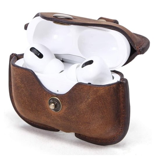 Airpods Pro square leather case