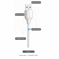 Cable USB-C rápido GREEN ON LS373 de 3 m